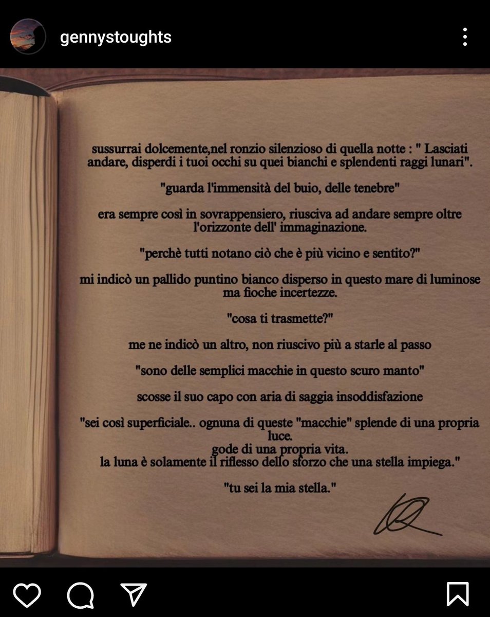 ho aperto un account su instagram dove do' libero sfogo alla scrittura.
instagram.com/gennysthougts?…