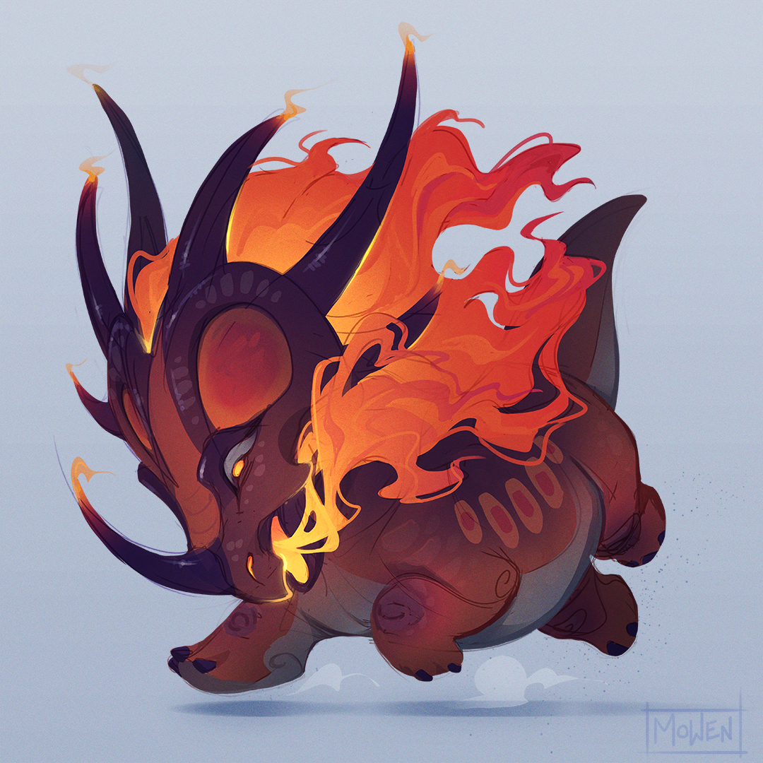 Dinos? Fire? Yes please! 🔥Pyroceratops🔥 for #creatuanary
