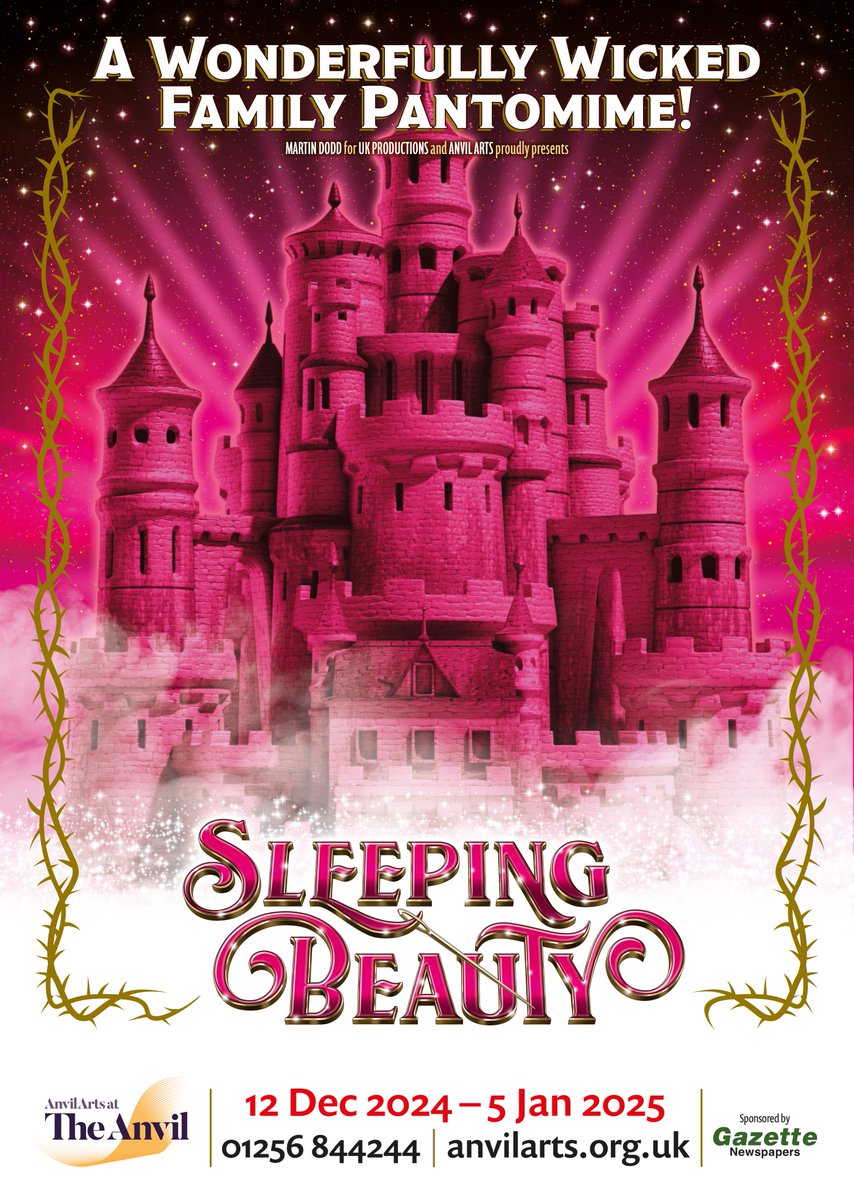 A new year means a new #panto, and this year, we have the wonderful tale of #SleepingBeauty! 👸 Don't get caught napping – book now and join us for the greatest magical #pantomime ever told. ✨ 📅 The Anvil / 12 Dec – Sun 5 Jan 🎟️ bit.ly/3zJaQl1 @UKP_Ltd #Basingstoke