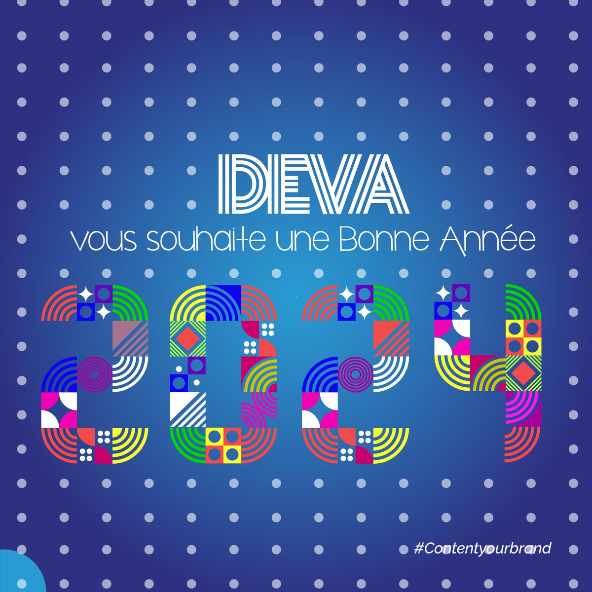 DevaAgency's tweet photo. Deva Agency vous présente ses voeux pour la nouvelle année 2024. Nous vous réservons beaucoup de surprises pour cette année. Restez connectés. https://t.co/tSUeFcWTmG