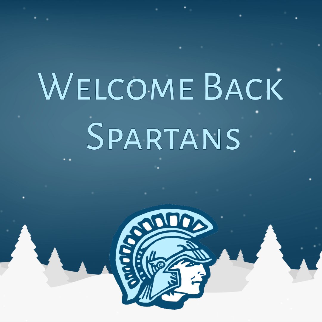 We are excited to welcome all Spartans back to school today! We hope you had a restful and relaxing break.