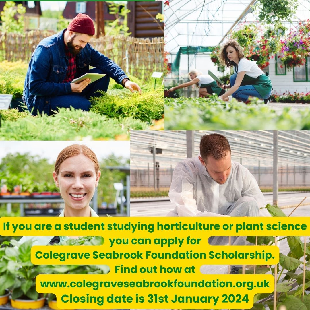 The Colegrave Seabrook Foundation (@coleseabrookf) on Twitter photo Students of horticulture and plant science - check out the scholarships available from <a href="/ColeSeabrookF/">The Colegrave Seabrook Foundation</a> Give your finances a boost and apply today - closing date is 31st January.
#horticulture #plantscience #scholarship #study #finances #plants #grow #students #student Students of horticulture and plant science - check out the scholarships available from <a href="/ColeSeabrookF/">The Colegrave Seabrook Foundation</a> Give your finances a boost and apply today - closing date is 31st January.
#horticulture #plantscience #scholarship #study #finances #plants #grow #students #student