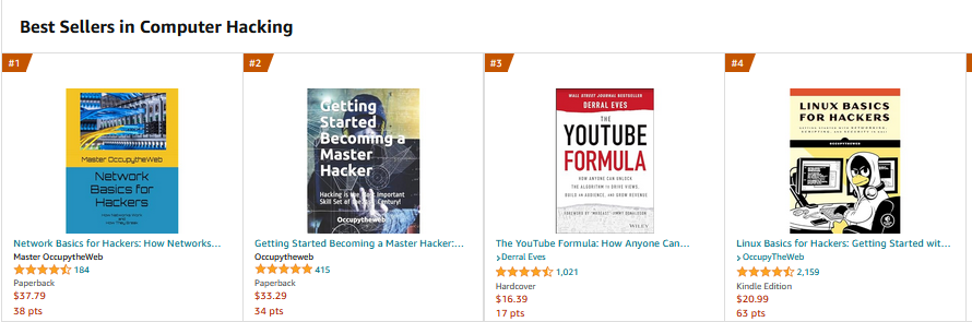 three_cube's tweet photo. Thank you for making my books #1, #2 and #4 Hacking books on Amazon!

I am very grateful 🙏 https://t.co/mpcRB95E1j