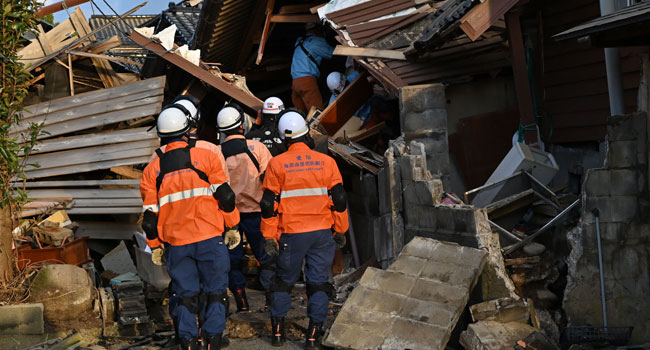 channelstv's tweet photo. At Least 48 Dead After Monster Japan Quake
https://t.co/ywr5xNJOsl https://t.co/3kiZxMcLAO