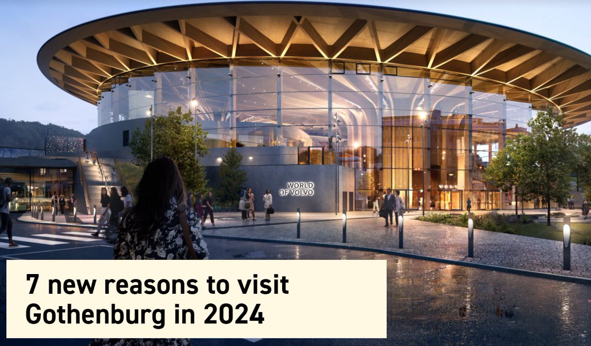 A lot is happening in #Gothenburg during 2024 and many new attractions will open its doors during the year. Check out this list of 7 new reasons to visit Gothenburg in 2024. #MeetInGothenburg goteborg.com/en/guides/7-ne…