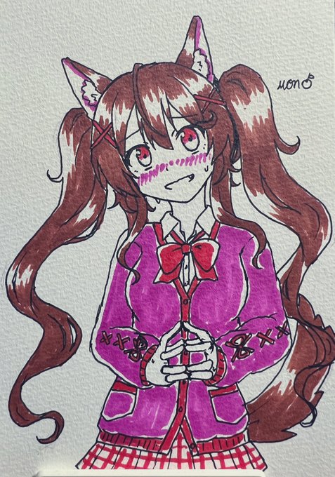 「collared shirt wolf girl」 illustration images(Latest)