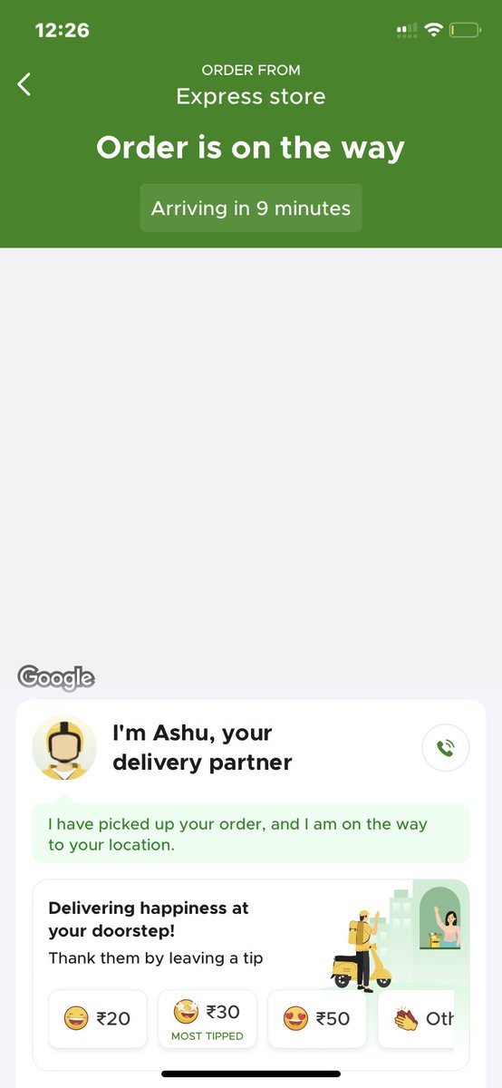 ShreyanPtrades's tweet photo. I am suffering from high fever. My thermometer is not working and I need to take medicine. I was waiting for @letsblinkit to open since 11pm. It opened at 12 and it has been half an hour the order has not been delivered yet. Who is responsible for this? https://t.co/RZsRqXpt3E