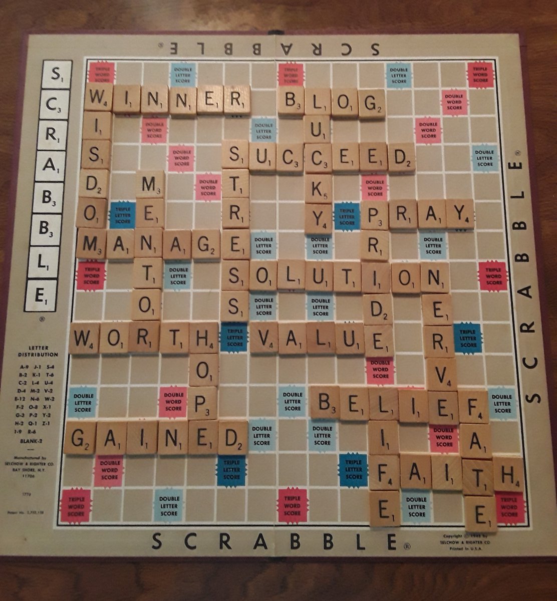 BWHargroves's tweet photo. Happy New Year to all! May you experience health, peace and prosperity.
Here is my Scrabble vision for 2024. What words come to mind when you envision this year?
#OGthought4theday #LitBizLife #goals #vision #writerslife #writingcommunity #author #writer #whatdefinesyou https://t.co/8HML3kVAkJ
