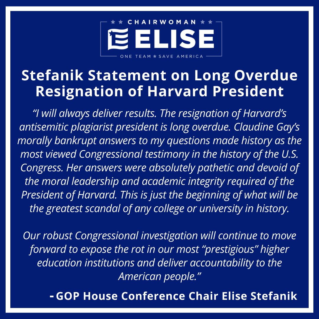 Elise Stefanik tweet media