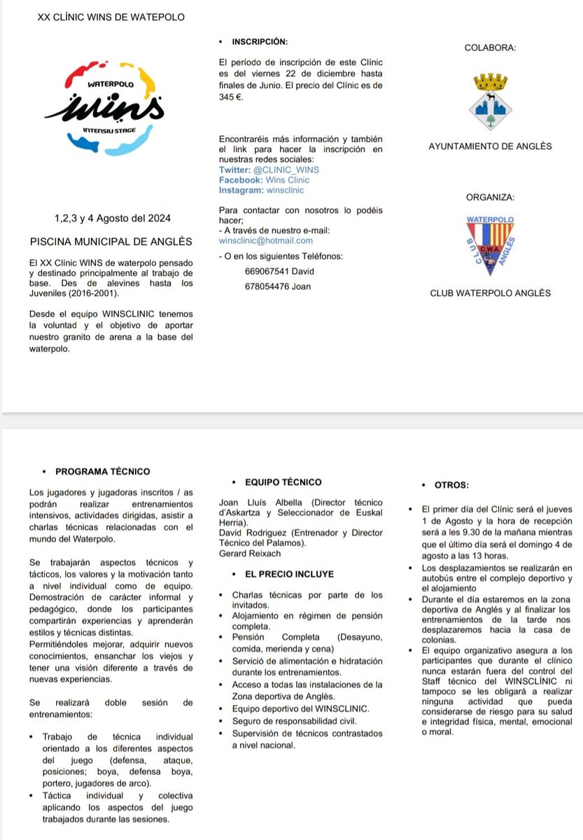 💪¡Ya son 8 los inscritos!

🌍 Gente de Euskadi, Catalunya y 1 internacional.

⚠️ Aceptaremos las 40 primeras inscripciones.

👉 1-4 de agosto en Anglès (Girona).

🫰 Todo incluido por 345€

📝 Podeis realizar la inscripción en el siguiente formulario: 

forms.gle/aKFkZVgsGoiKNh…