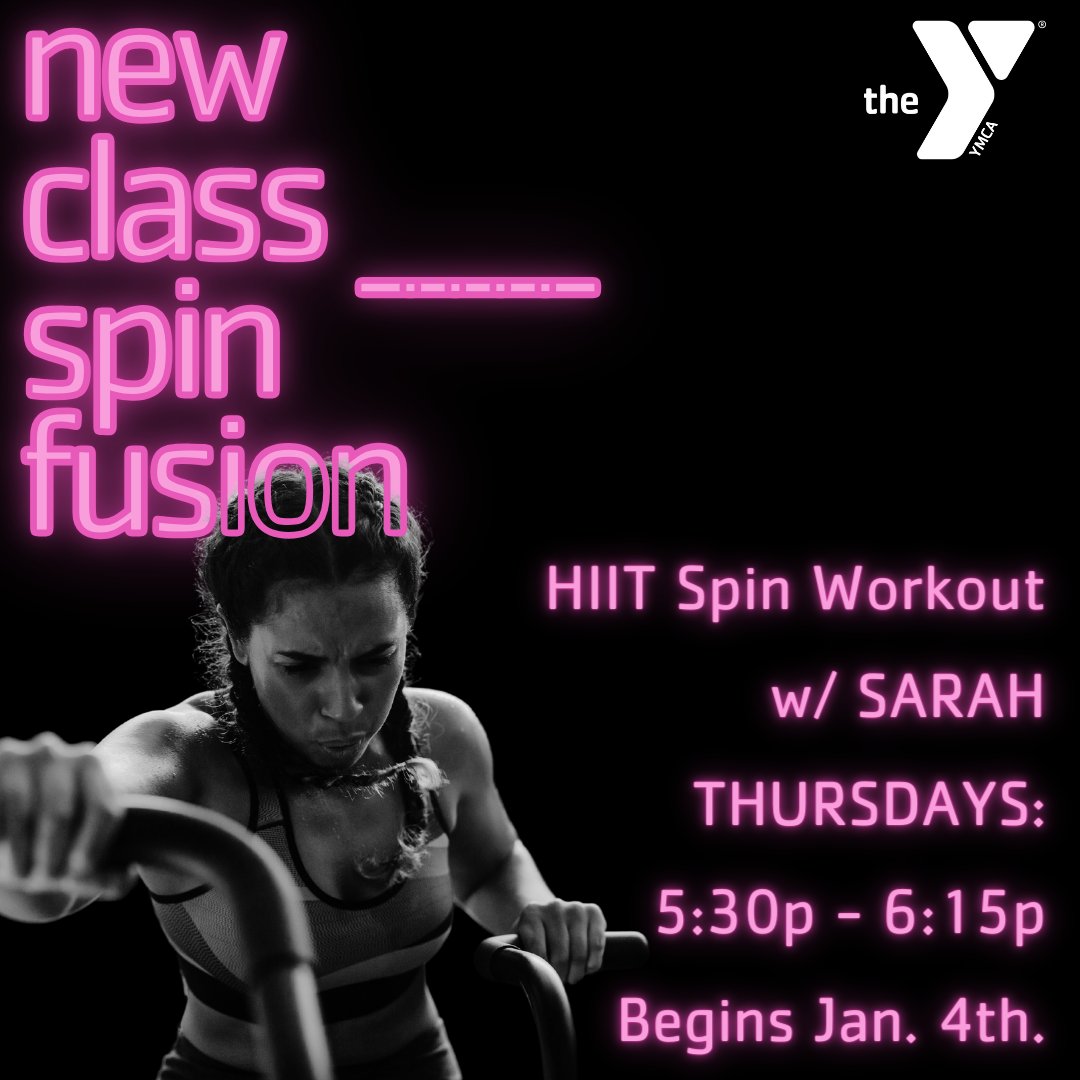 DecaturYmca's tweet image. New year, new classes!

Check out Thursday nights with Sarah in the spin room. She's HIITing it hard this year!

Free for members. $15 drop-ins for non-members. 

See the updated class schedule at decaturymca.org/schedules