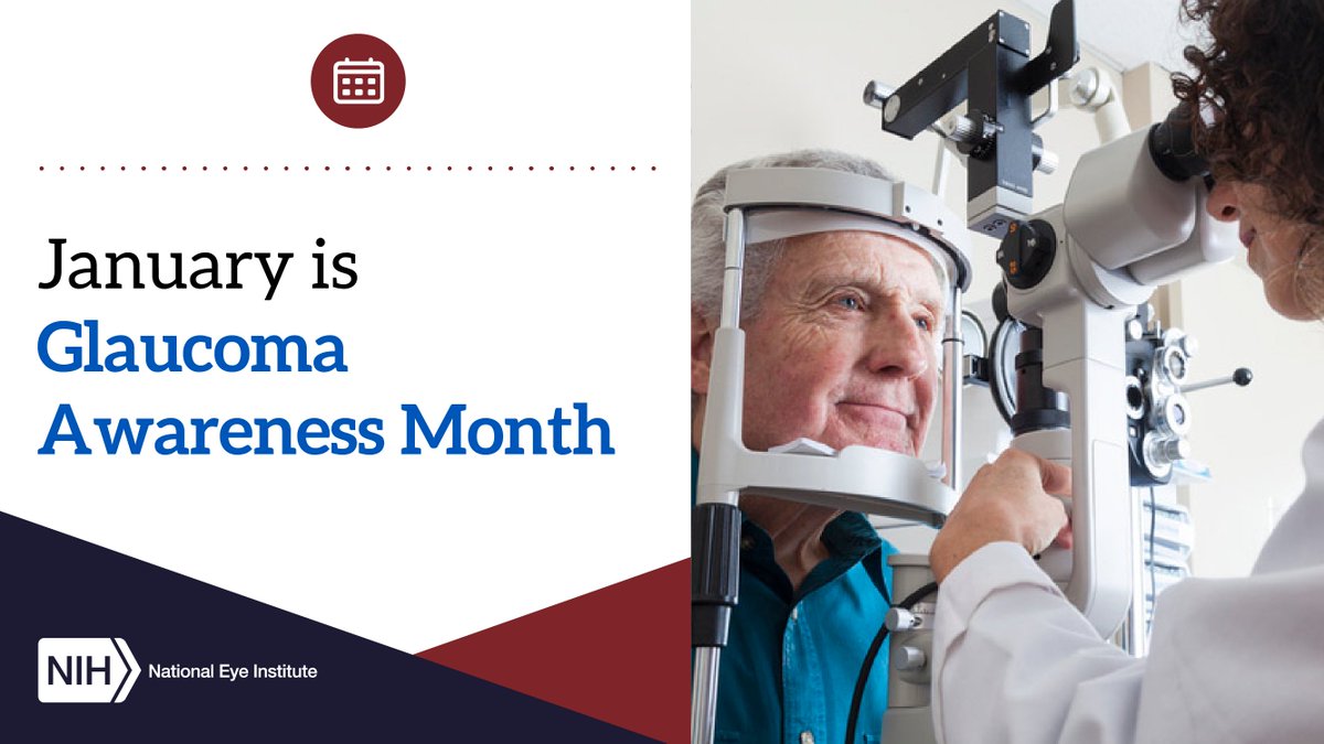 January is #GlaucomaAwarenessMonth! #DYK? Glaucoma is a leading cause of vision loss and blindness in the United States — especially for older adults. Learn more about #glaucoma: nei.nih.gov/learn-about-ey… #EyeHealthEducation