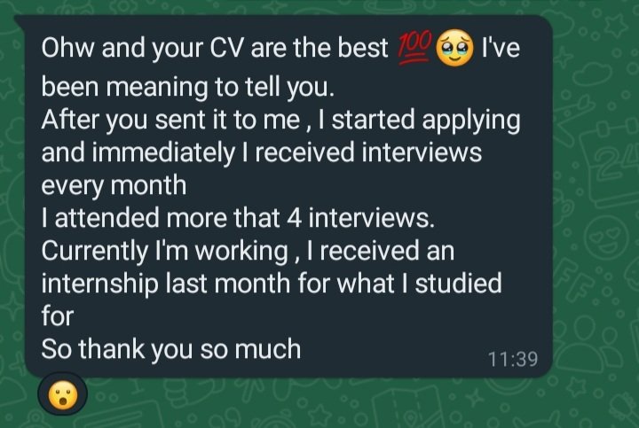 CareerBean's tweet photo. For a professional and credible CV/Resume, we offer 4 years of experience in this profession. Let us tailor your CV to the expectation of recruiters.

WhatsApp: 065 873 9672

Cyan | #Cindy | Sies | SkeemSaam #SibongileXDlaminis | Somizi | Soshanguve https://t.co/PxNfA7LWU0