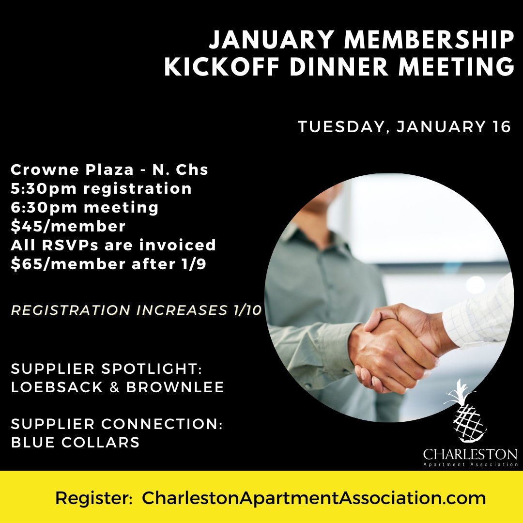 chucktowncaa's tweet photo. Register for the January Dinner Meeting. https://t.co/NxbD6mpUk2