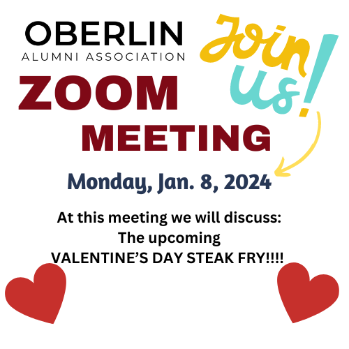 The first meeting of 2024 will be a ZOOM!
We hope you can join us!