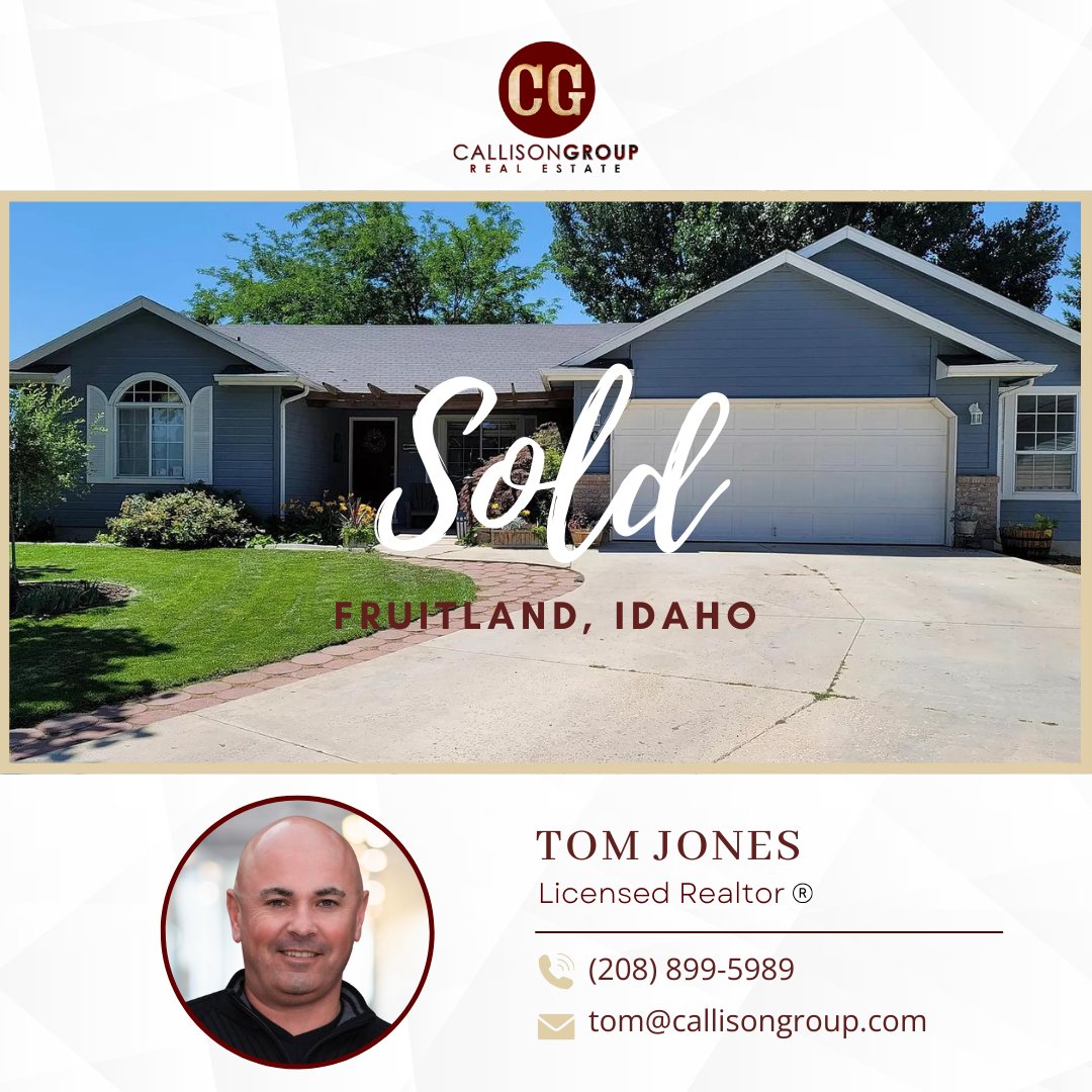 CallisonGroup's tweet image. Congratulations on your new home! Best wishes for this new chapter! 🏡🎊  

#callisongrouprealestate #realestate #idahorealtor #idahome #idahorealestate #justsold #Tomjones
