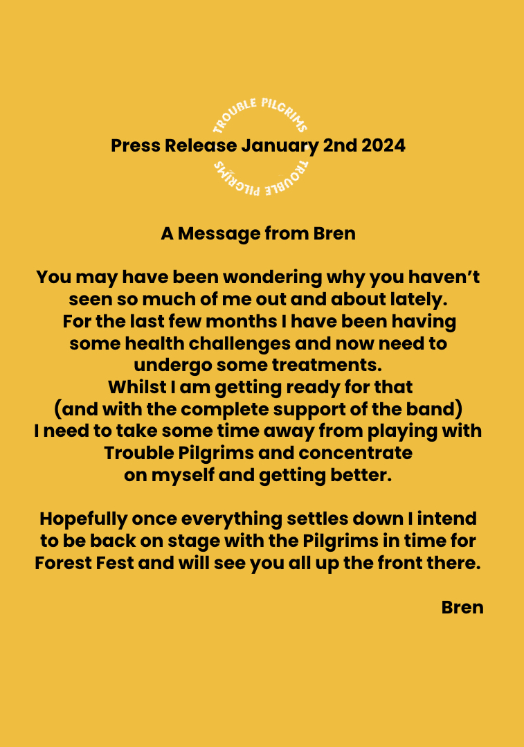 @TroublePilgrims Message from Bren