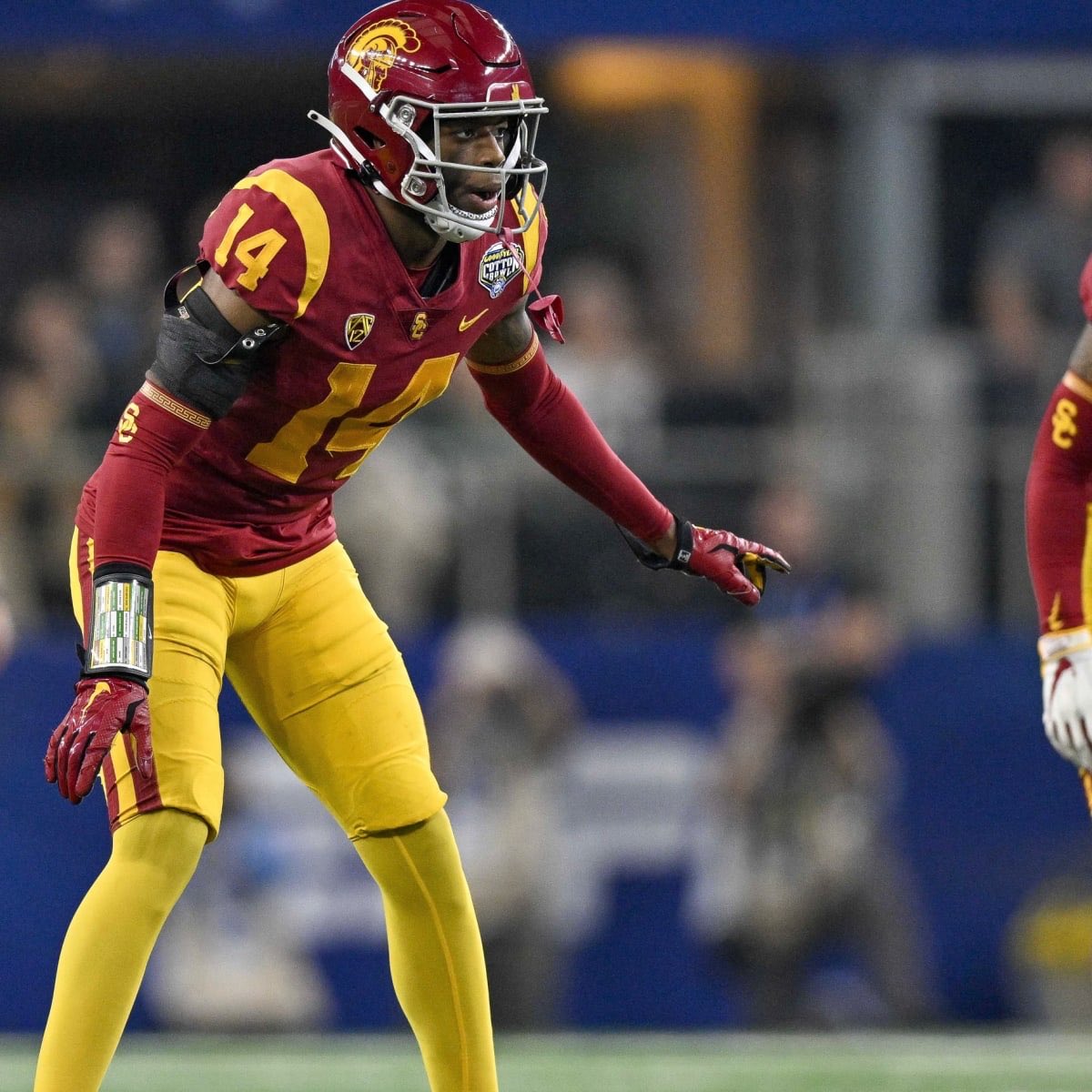 FightOnRusty's tweet image. USC’s highest rated defensive player in 2023 per @PFF: Jacobe Covington

⚔️ 82.6 Defense grade

⚔️ 86.0 Tackle grade (0 missed tackles)

⚔️ 86.0 Coverage grade (8 receptions allowed, 12 targets, 81 yards allowed, 1 PBU., 1 INT, 51.0 NFL Passer rating)

#FightOn✌🏻