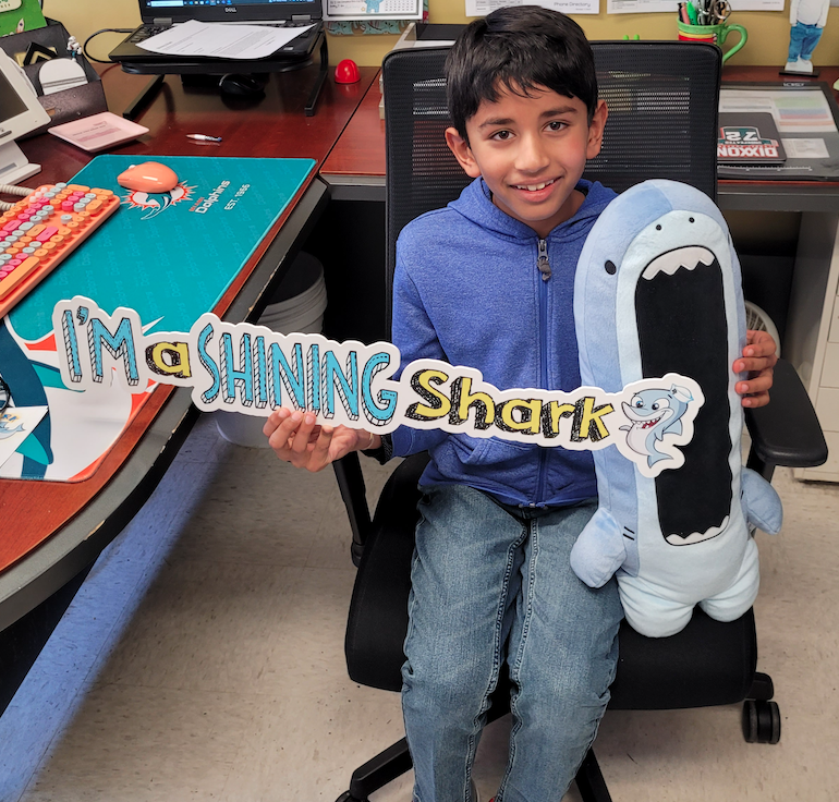 WoodcrestES's tweet photo. This patient and kind 3rd-grade Shining Shark was nominated by @CHSPBoyleGrade3 for emerging as a leader/role model to his peers by striving for academic excellence and offering to collaborate with and support his table team members in need of assistance!
#togetherWEcan https://t.co/wiJJv6J9NM