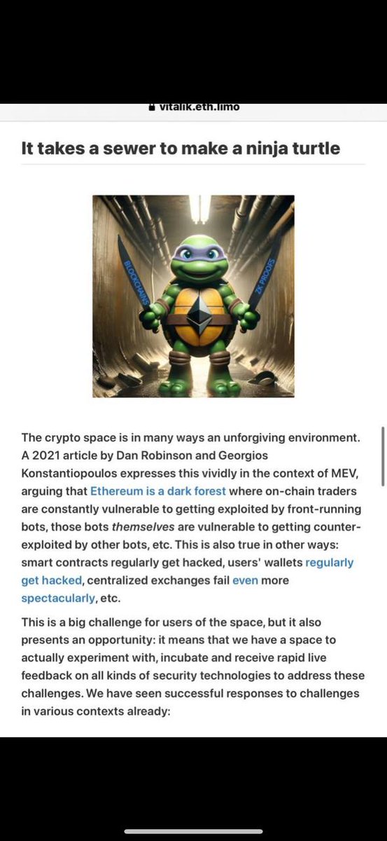 <a href="/CoinMarketCap/">CoinMarketCap</a> He shared his ETH update paper:

#ItTakesASewerToMakeANinjaTurtle

$TMNT
