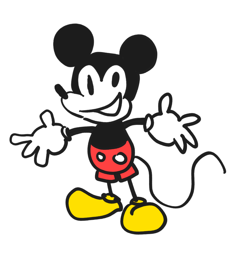 KeebyAstrokat's tweet photo. and from all this alone you can have a 100% recognizable public domain mickey. all the pieces are there and available to use. dont let people tell you that you can only use some specific version of mickey. its not true. https://t.co/F1Y6aWX4sh