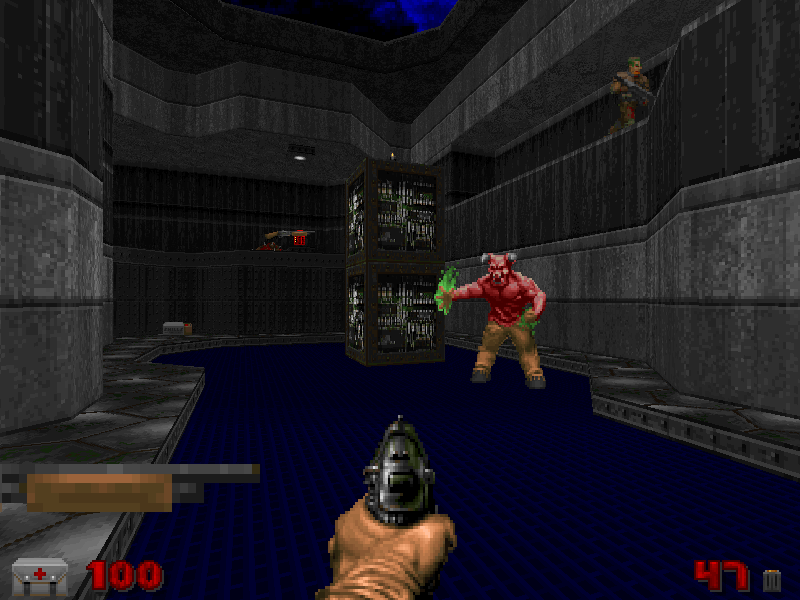 Scorpius151's tweet photo. One year ago, I created MAP02: Outpost 666 from MAYhem 2023. #DOOM #modding #throwback https://t.co/jbLn5ETVIR
