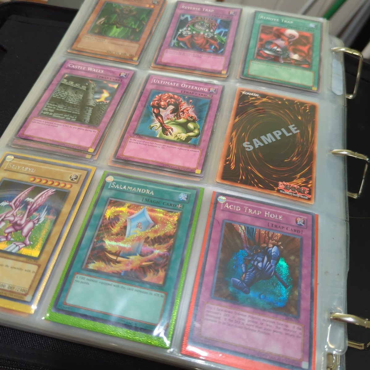 KaylaJamesGrey's tweet photo. Have you ever seen a 2002 Pre-1st Edition Yu-Gi-Oh Sample deck? Near complete, near mint, selling on behalf of a private collector. The only thing, with unique and unusual items, you need a unique and unusual collector. Can anyone connect me with @MoistCr1TiKaL or @PostMalone  🤣 https://t.co/dXAgc49v3v