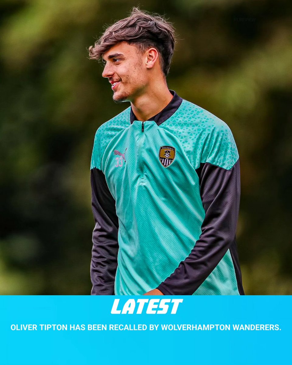 plreview27's tweet photo. RECALLS:

Wolves have recalled Oliver Tipton (20), Alfie Pond (19), Harvey Griffiths (20) &amp; Tyler Roberts (20) from loans at Notts County, Stockport County, Walsall &amp; Doncaster Rovers. https://t.co/Ukb213reD6