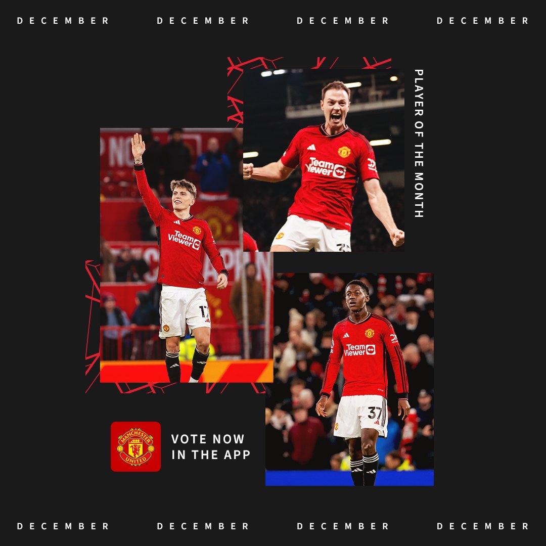 ManUtd's tweet photo. Which of these three #MUAcademy graduates impressed you most during December? 👨‍🎓

Click below to vote now ⤵️

#MUFC