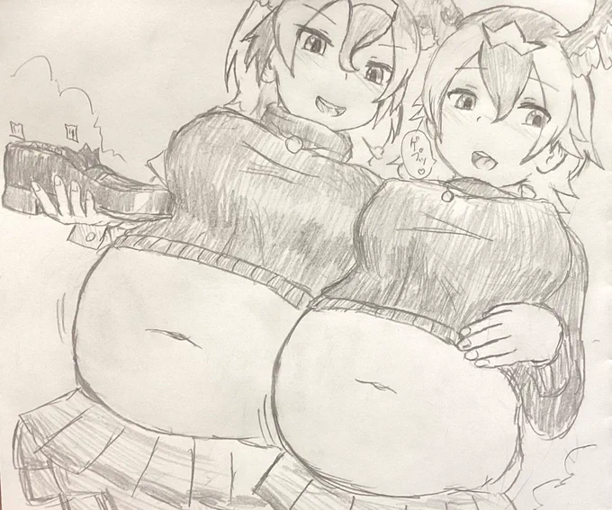 #巨大フレンズ (体内描写有)
「いっぱい食べたでう〜♡」
「まだまだ食べ足りないでう〜♡」 