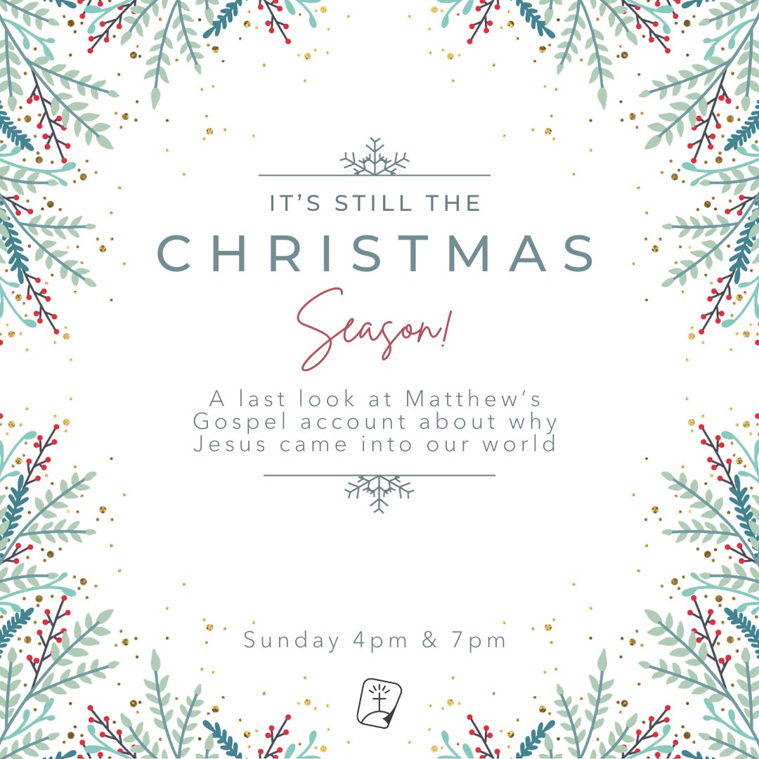 Endcliffechurch's tweet photo. Last in the Christmas season. (New sermon series next week!). Join us as we finish our walk through Matthew's gospel insight into Jesus birth and preparation for his ministry to us all. https://t.co/hpFSwLFScM