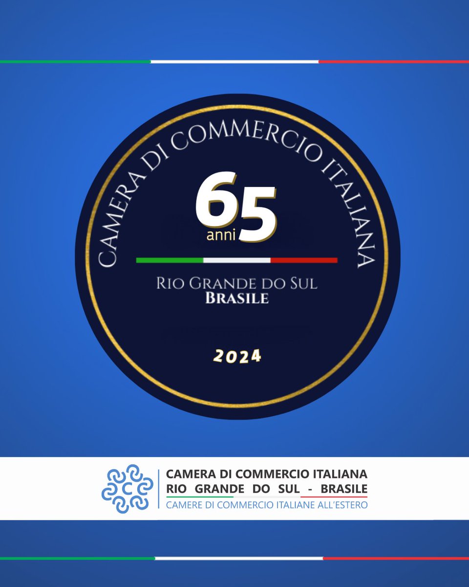 CCIRSBrasil's tweet photo. Consolidando a nossa atuação no estado do Rio Grande do Sul, neste ano completamos 65 anos de fomento às atividades econômicas entre a Itália e o sul do Brasil.Contamos com nossos associados e parceiros que fazem parte da nossa história para seguirmos ampliando as nossas conexões https://t.co/hxQHdqTt6h