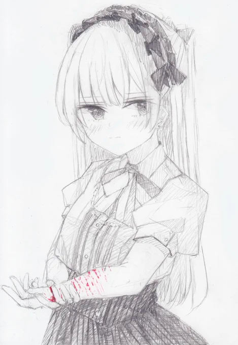主にシャーペンで描きましたあったかい 