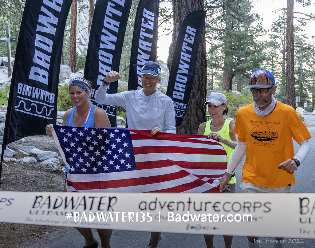 We are going live on Facebook at 9 AM today, Pacific time, to talk about the 2024 Badwater 135 application process, and the wide world of Badwater! We will accept applications until January 16. 📸: Danny Westergaard, 15 time consecutive and his amazing support crew in 2022.