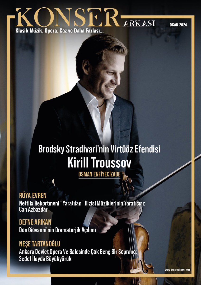 🎶 KONSER ARKASI MÜZİK DERGİSİ OCAK 2024 SAYISI YAYINDA 🎶

konserarkasi.com/3d-flip-book/o…

#konserarkasıklasikmüzikdergisi
#konserarkası
#müzik
#dergi
#klasikmüzik
#konser
#bale
#opera
#jazz
#köşeyazısı
#röportaj
#müzikyazarı
#müzikolog
#konser
#kammanagement
#enfiyecizade
#kammediapr