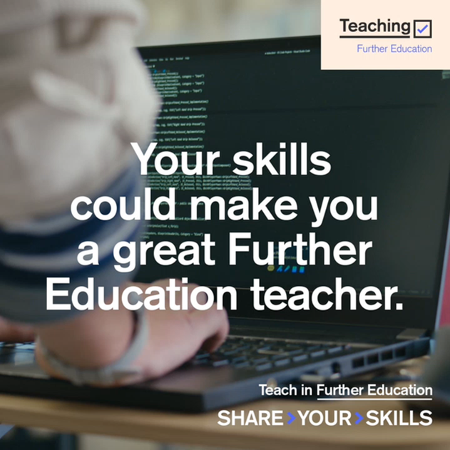 Want to change lives without changing your career?
If you have real world law experience, you already have what it takes to teach in further education.
#ShareYourSkills by teaching part-time in FE alongside your current job.
Find out more: gov.uk/teach-in-furth…