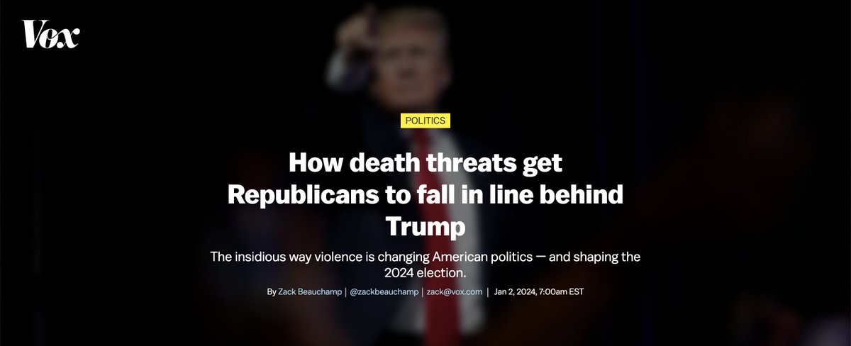 “They say ‘it’s never been this bad before.’ Well, on the one hand, it has,” @jbf1755 tells me. “On the other hand ... I’m talking about the lead-up to the Civil War.” vox.com/23899688/2024-…