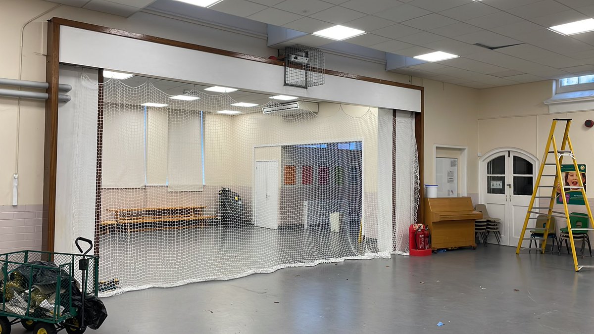 Small transformations here at North Town with our new indoor net hall divider. 🏏🏏🏏