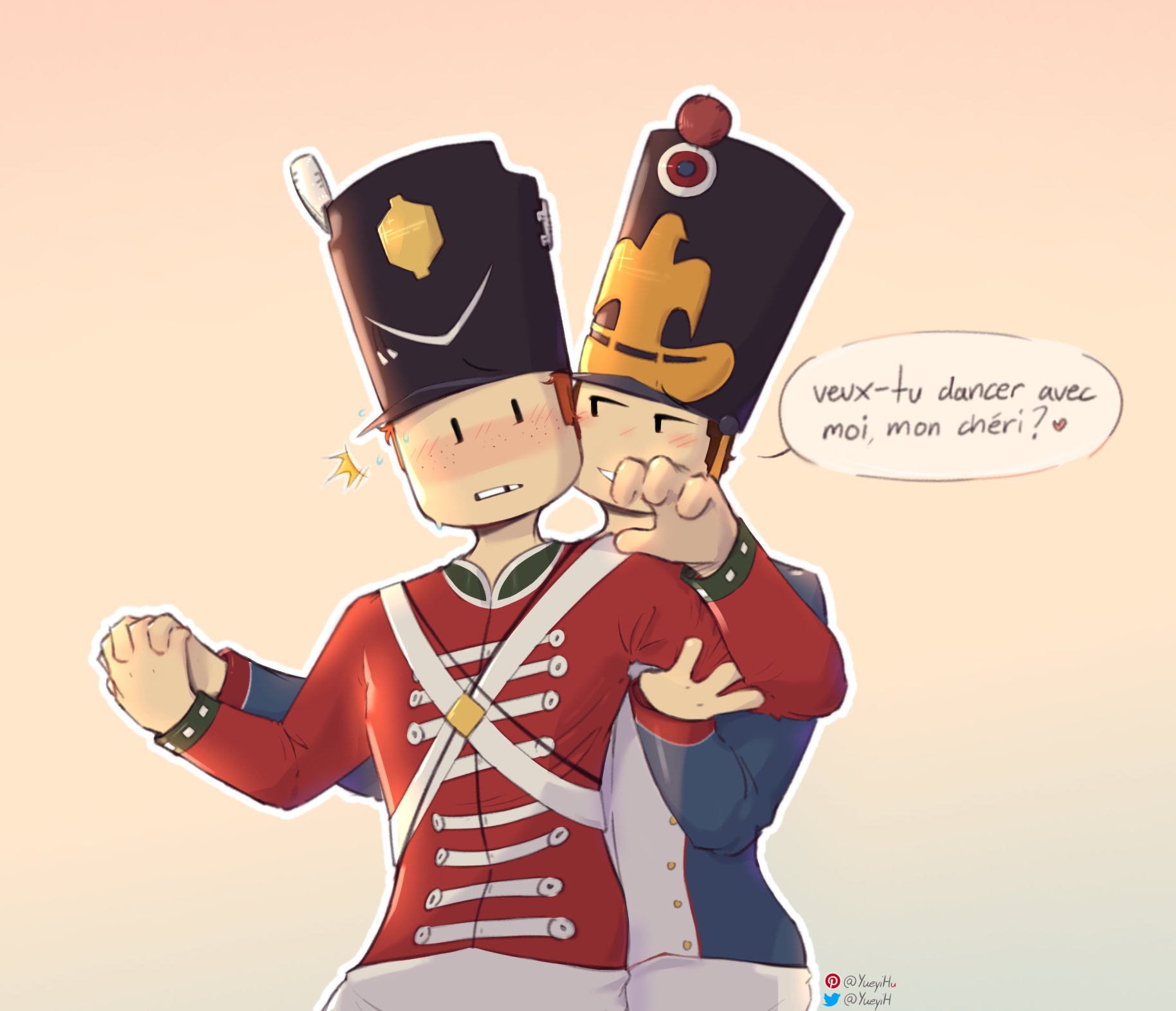 Yueyi on X: “Do you want to dance with me, my dear? <3”  gutsandblackpowder roblox robloxart t.coZu7mYd7wJA  X