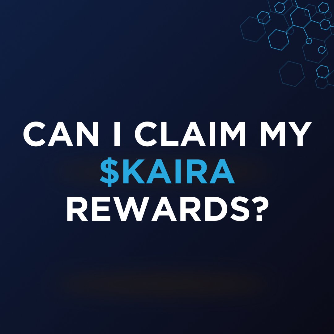 usekaira's tweet photo. Kaira FAQ: Can I claim my $KAIRA rewards?

👉 Posts can earn staked $KAIRA rewards based on the received engagements on https://t.co/obqovmJOen

👉 Rewards divided between the creator and those who engaged with it

👉 Claims will be available with the upcoming Kaira V2 upgrade✌️