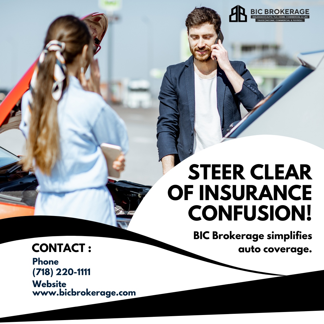 bicbrokerage's tweet image. Steer clear of insurance confusion! BIC Brokerage simplifies auto coverage. Say goodbye to the maze and hello to clarity! 🚗✨ 

Contact us: 📞 (718) 220-1111 | 🌐 bicbrokerage.com 

#InsuranceSimplified #AutoCoverageMadeEasy #BICBrokerage #ClearTheConfusion #HassleFree...