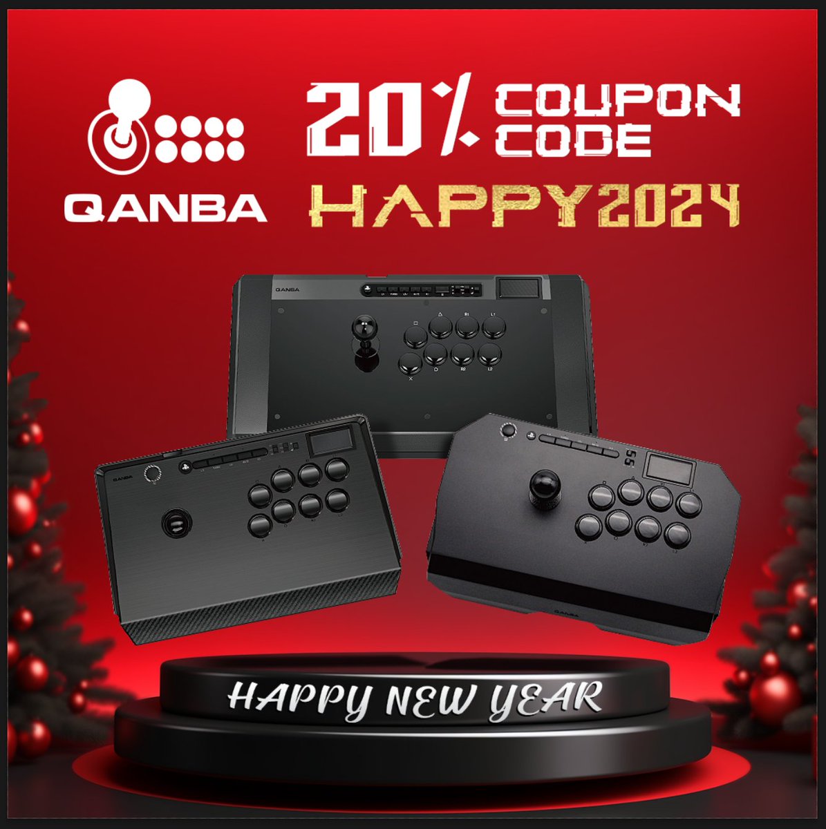 <a href="/QanbaEU/">Qanba Europe</a> New Year, New Thrills! 🌟 Elevate your gaming experience at qanba-europe.com with  20% off on ALL arcade sticks! 🎮 Discount applied at checkout and free delivery across Europe. Act fast, this deal only lasts for about 48 hours!⏳🎁 #Gamingdeals #Obsidian2