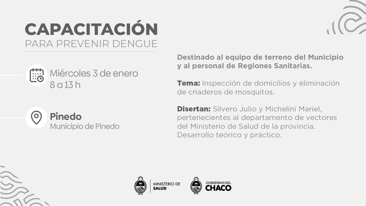 Ministerio de Salud del Chaco tweet media