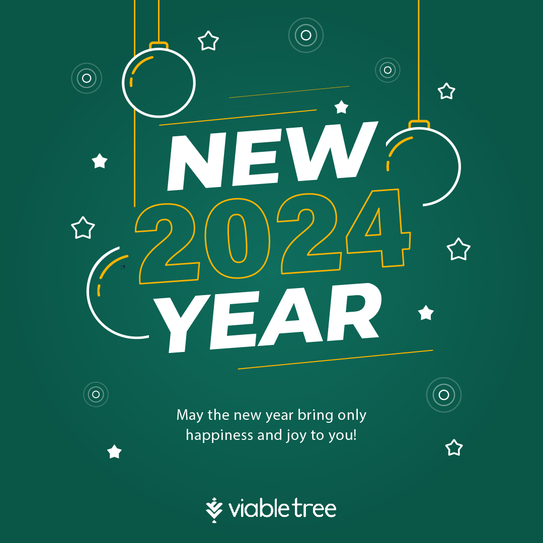 Viabletree's tweet photo. Wishing you a Happy New Year filled with endless possibilities and groundbreaking achievements! Let's script a stellar 2024 together!🚀🎉

#Viabletree #NewYear2024 #celebrations #2024goals #Houston #ViabletreeLLC https://t.co/km435Y1EOM