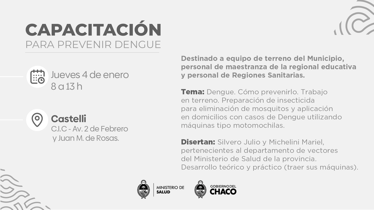 Ministerio de Salud del Chaco tweet media