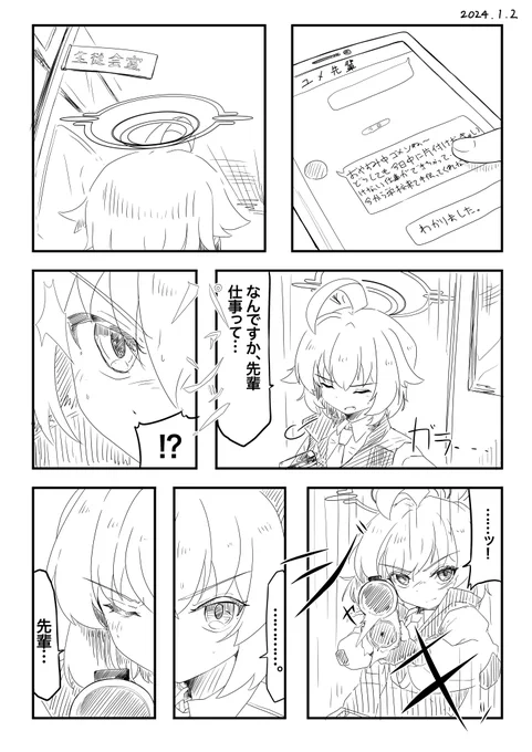 ホシノの誕生日まんがです。おめでとう。 