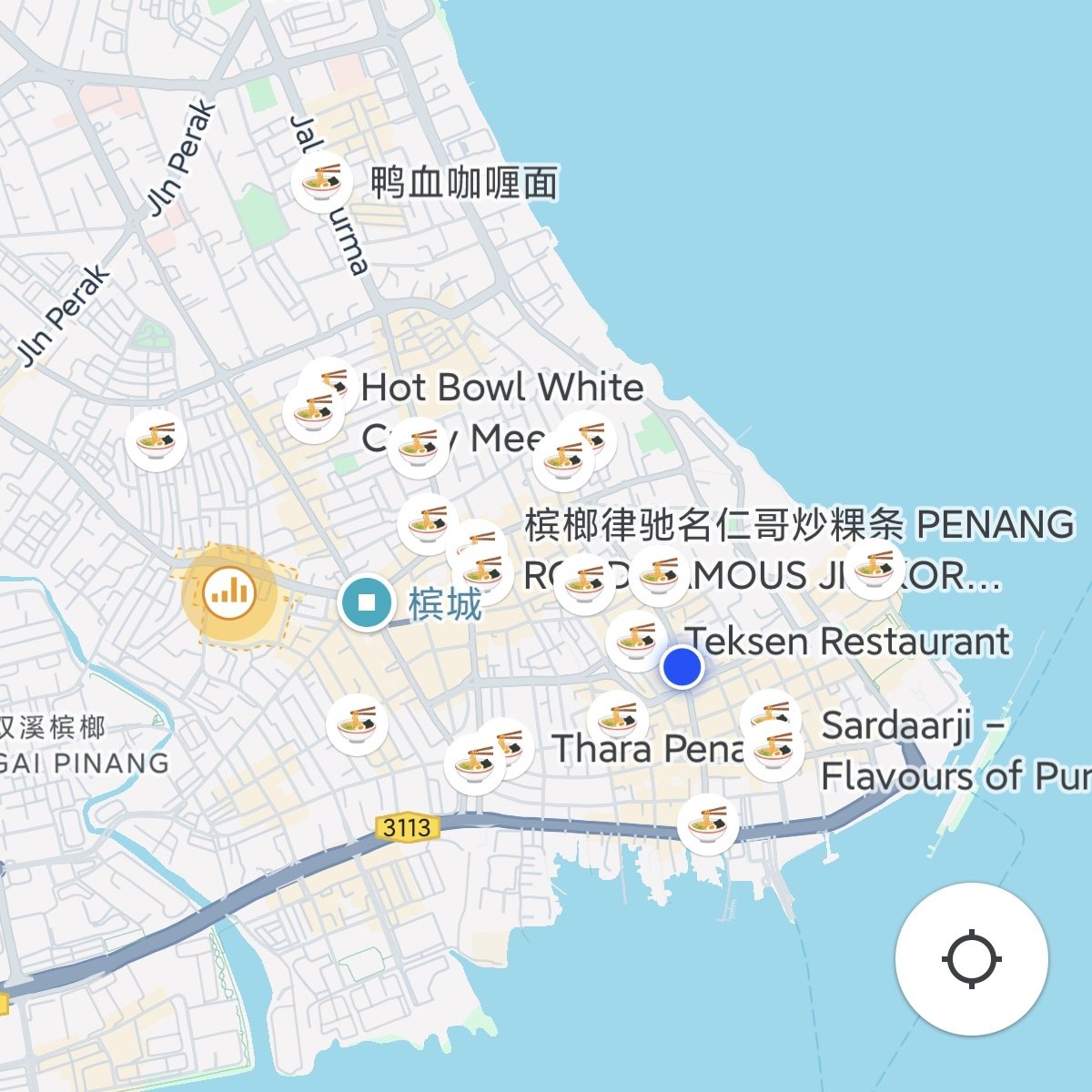 pengchujin's tweet photo. 把槟城二十多家米其林推荐都标记到谷歌地图了🤡明天继续吃。谷歌地图： https://t.co/sIcnEM05tx https://t.co/ySOHUiFg1A