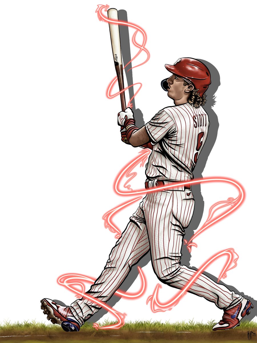 kaceescribbles's tweet image. I know Iโll be a-o, a-ok! finally finished Bryson stott grand slam just in time for it to be my first drawing of 2024! ๐บ๐ป
