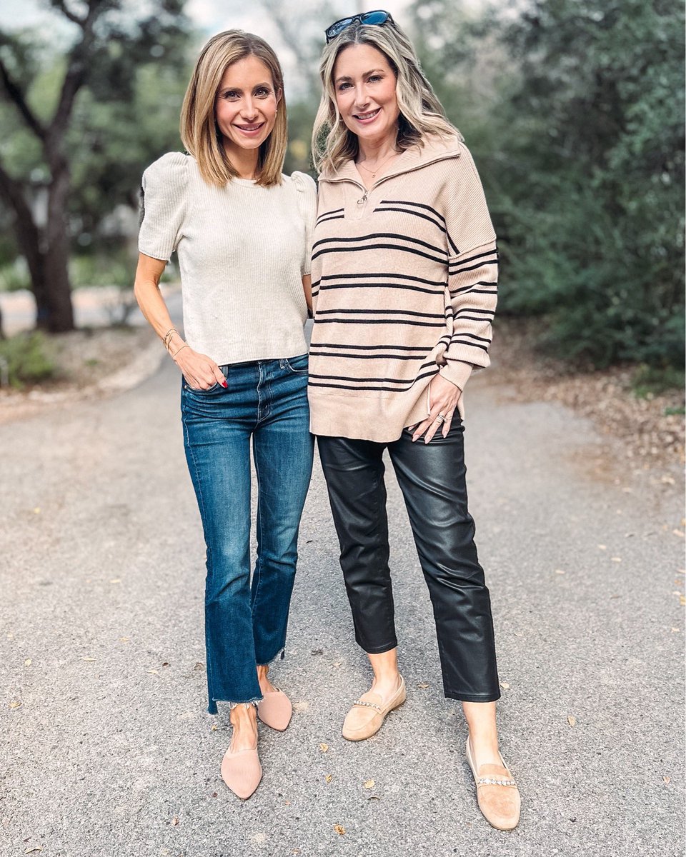 Start as you’re meant to go on…and for 2024, one of my goals is to make more time to spend with friends! Last month I also FINALLY filmed with this amazing friend, <a href="/lisajmakeup/">Lisa J</a>, in her Austin studio. I needed an outfit that would work on camera but also be comfy enough for the 3