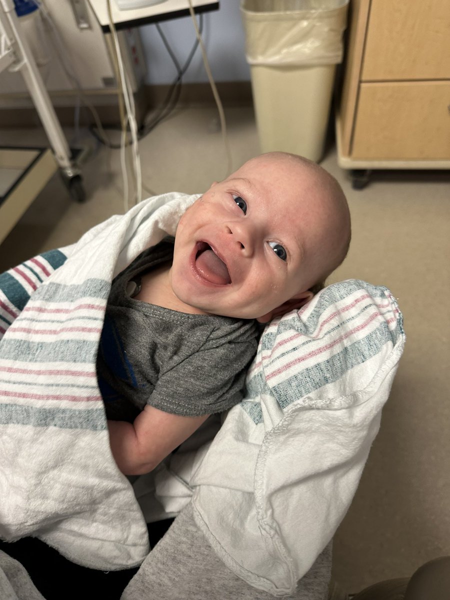 Wesley Update! Last one! We are being discharged today. His oxygen levels are great! He’s eating very well. Hes back to his happy self with lots of smiles Thank you ALL for your prayers and support. This journey has been very hard on our family. I am very blessed and grateful